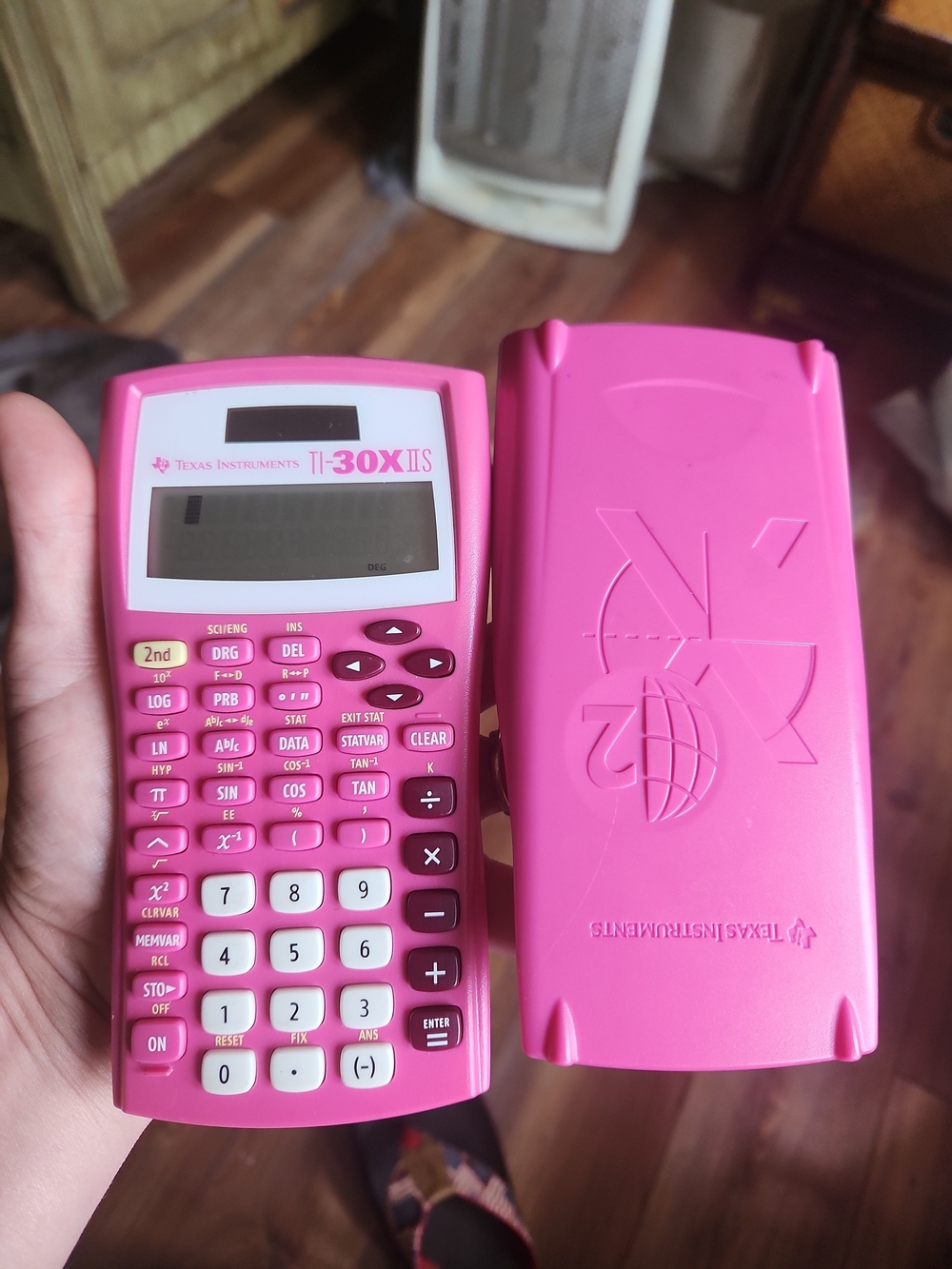 Texas Instruments Pink TI-30X IIS Scientific Calculator with Cover